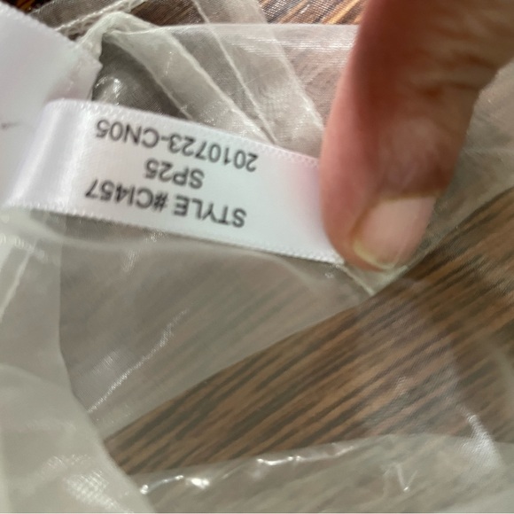 NWT! Collection layered shift dress in liquid organza - Picture 7 of 8